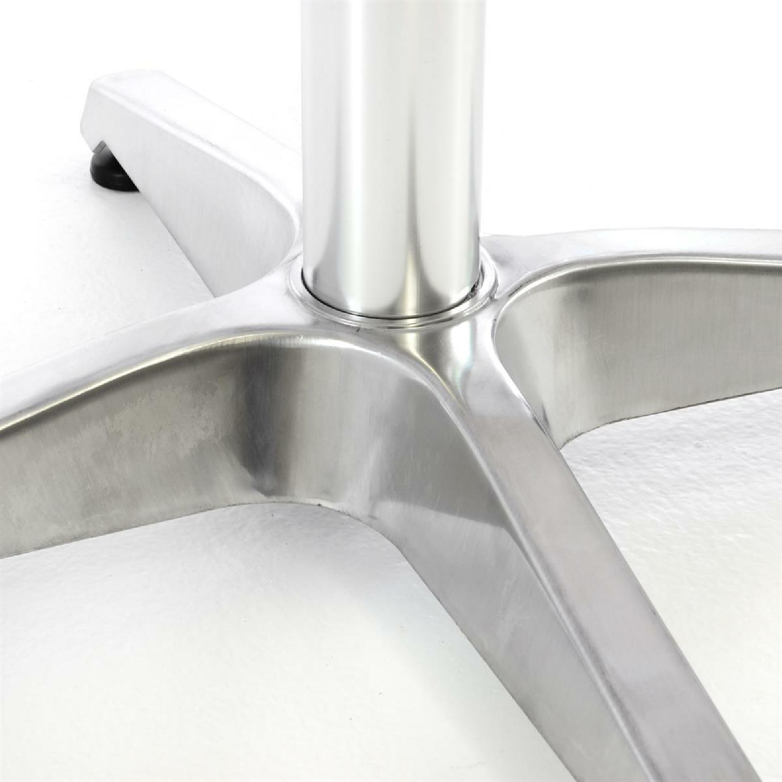VCM Stehtisch Bistrotisch klappbar Edelstahl Aluminium Ø60 x H115/75 cm
