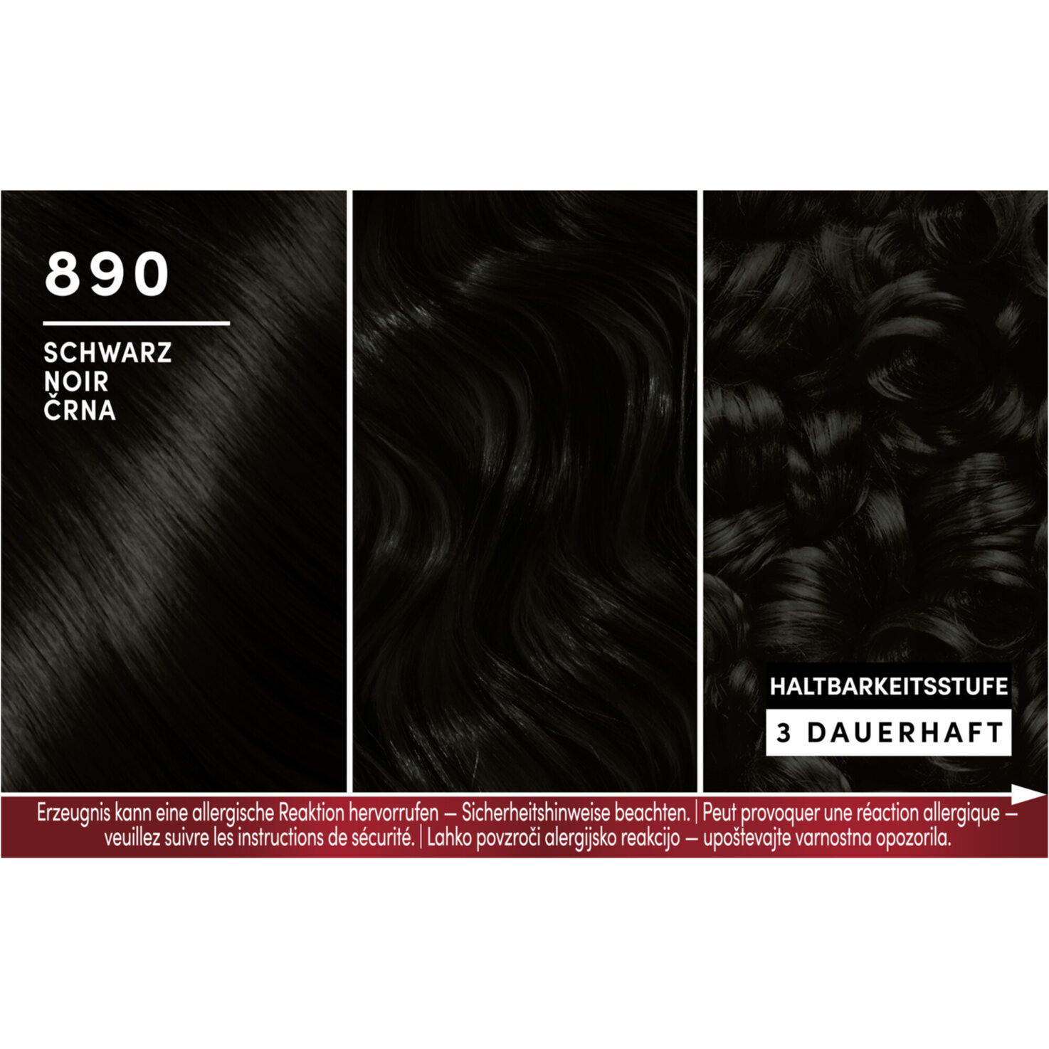 Schwarzkopf Brillance Intensiv-Color-Creme 890 Schwarz