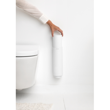 Brabantia MindSet WC Borstel met houder - Siliconen - Mineral Fresh White
