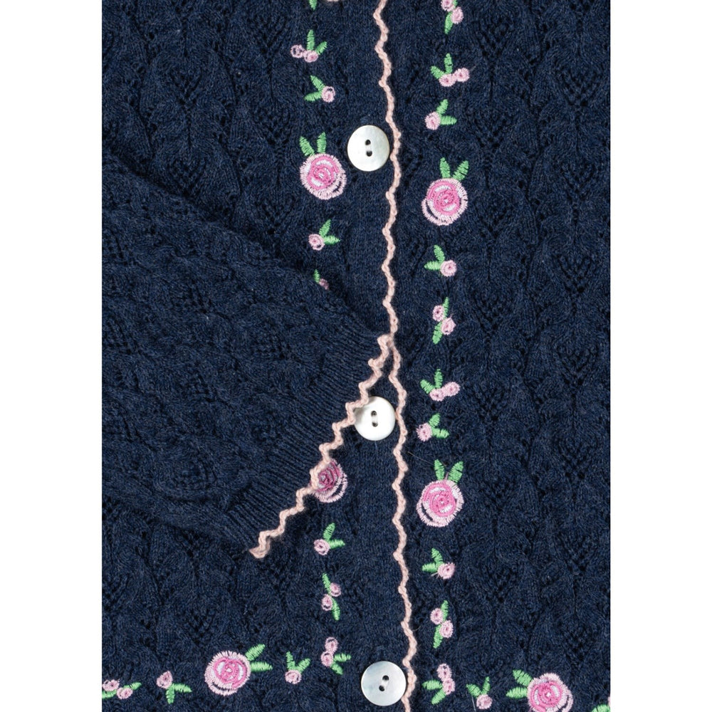 Køb Konges Sløjd Ensign Blue Rosier Cardigan