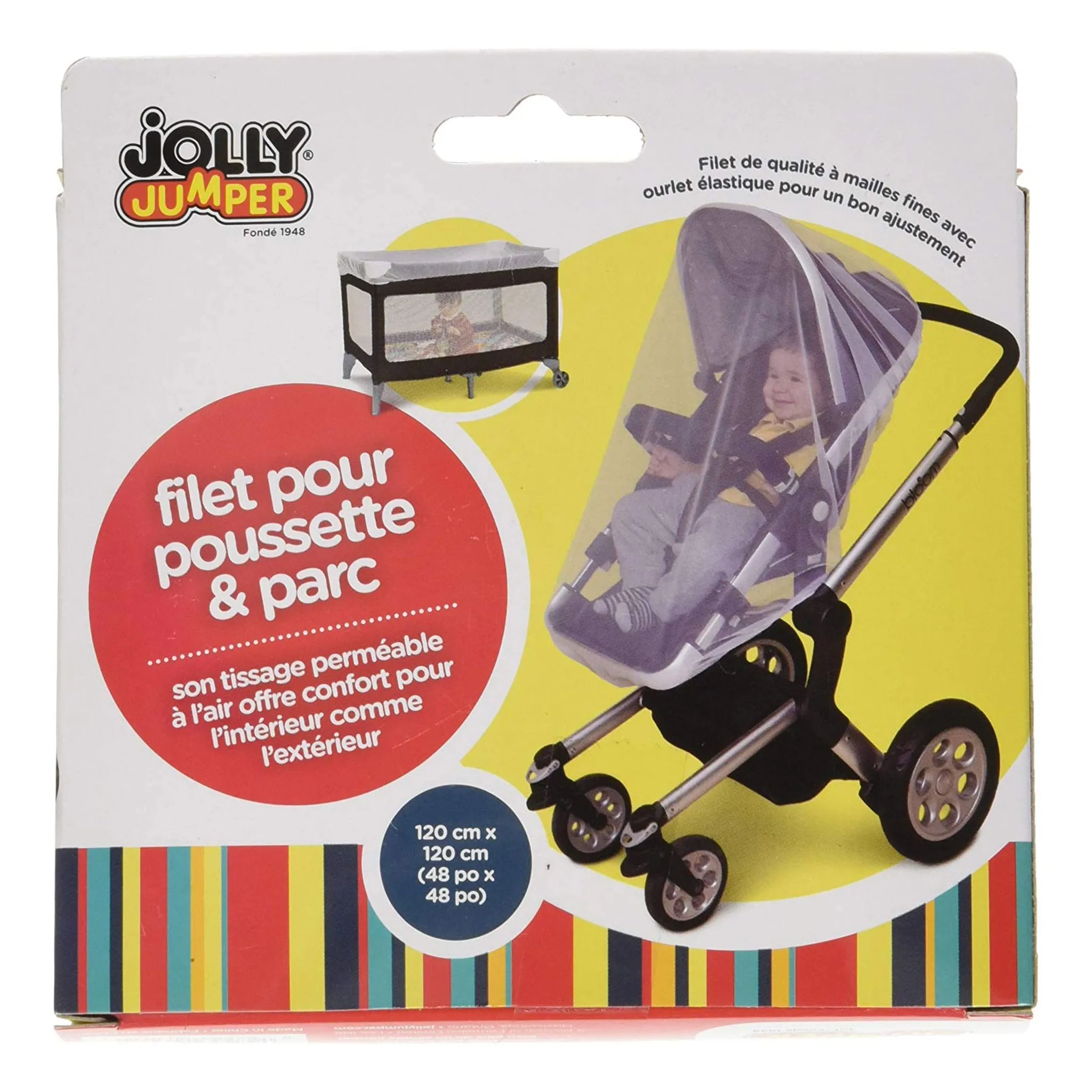 Jolly Jumper Filet Protecteur pour Poussette Simple et Parc