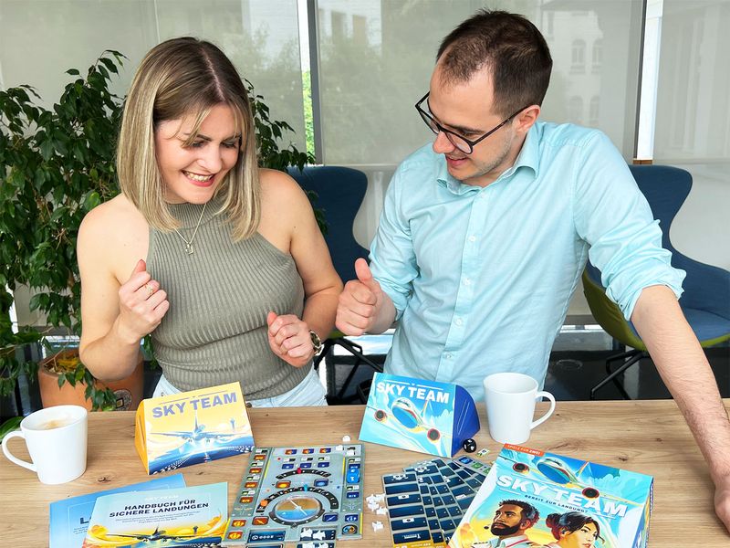 Kosmos Familienspiel Sky Team -DE- Kooperatives Spiel für zwei Personen