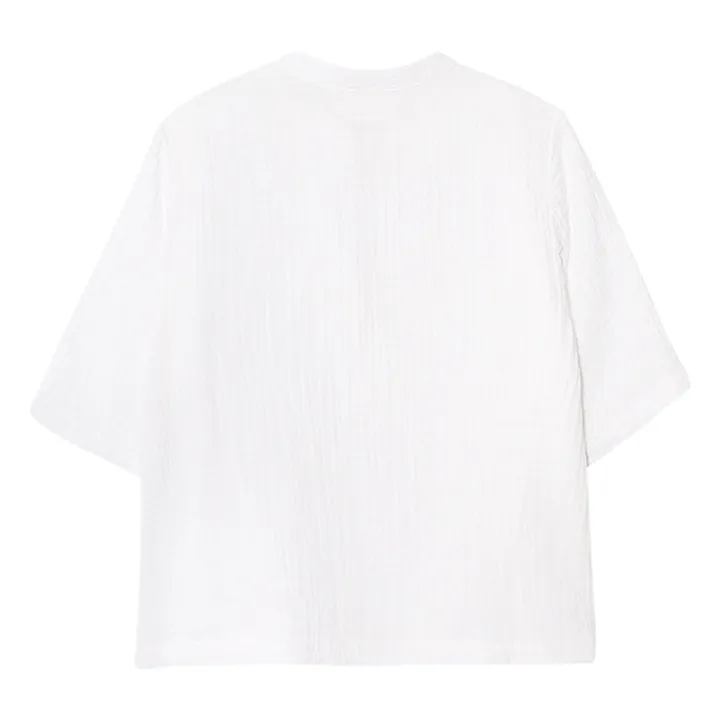 Xirena Blouse Ports Gaze de Coton | Blanc