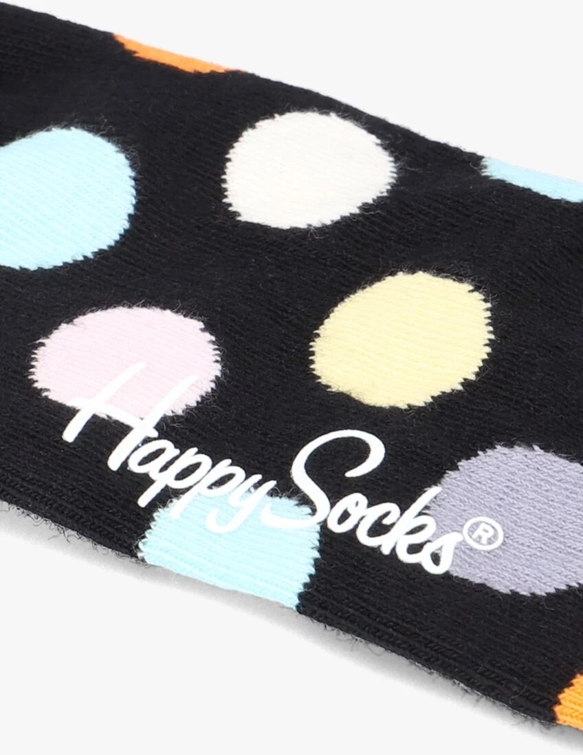 HAPPY SOCKS zwarte happy socks sokken big dot
