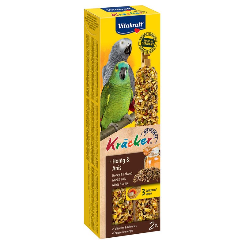 Krackers Vitakraft, perroquet, miel & anis