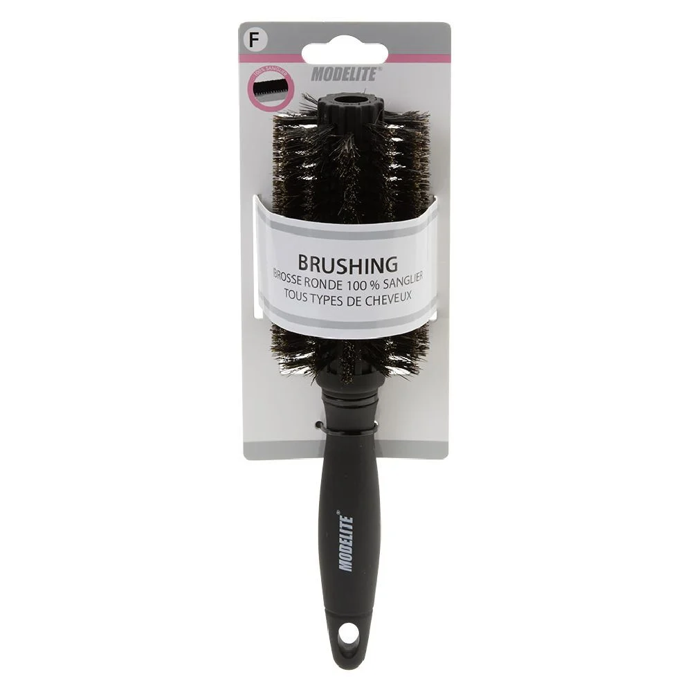 Brosse à brushing 100% sanglier perlés Ø22 mm