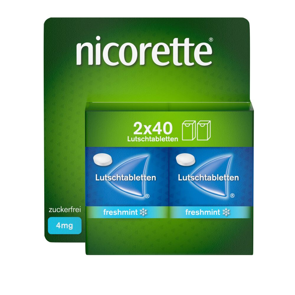 nicorette® Lutschtabletten 4mg freshmint- Jetzt 20% Rabatt sichern*