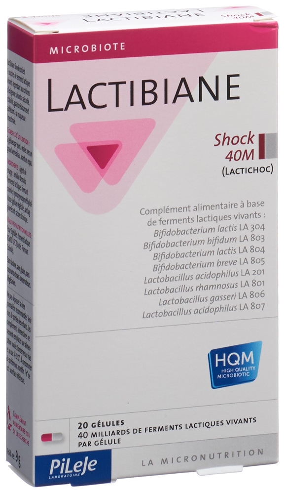 LACTIBIANE Shock 40M<br>20 Stück, Blister, Kapsel, gél