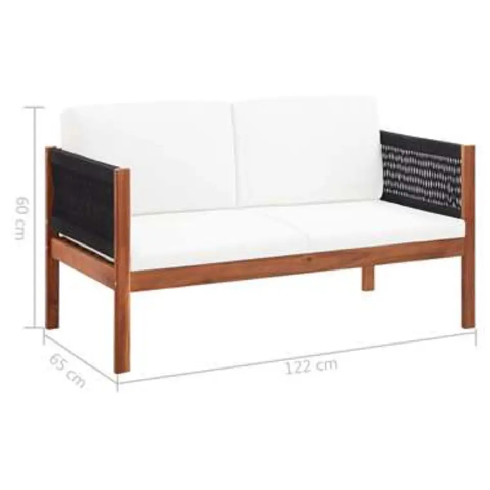 vidaXL - Tuinloungeset - Bruin - Hout