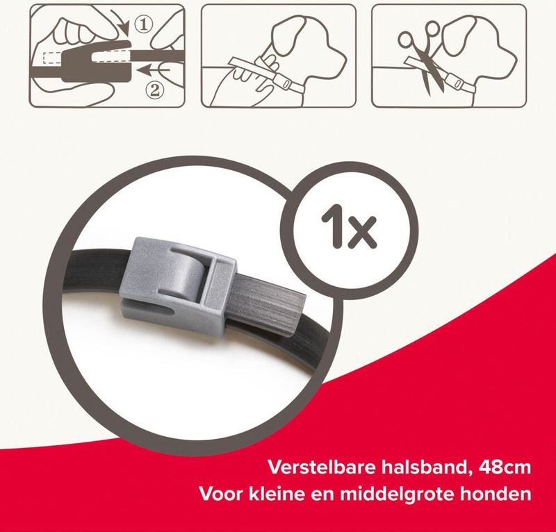 Beaphar - Canishield - Vlooien- en Tekenband - 48 cm - Geschikt voor Honden