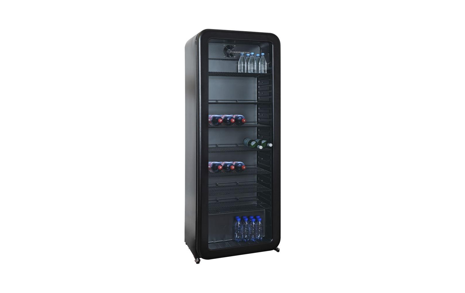 Getränkekühlschrank GK208 Schwarz<br>Getränkekühlschrank mit LED-Innenbeleuchtung