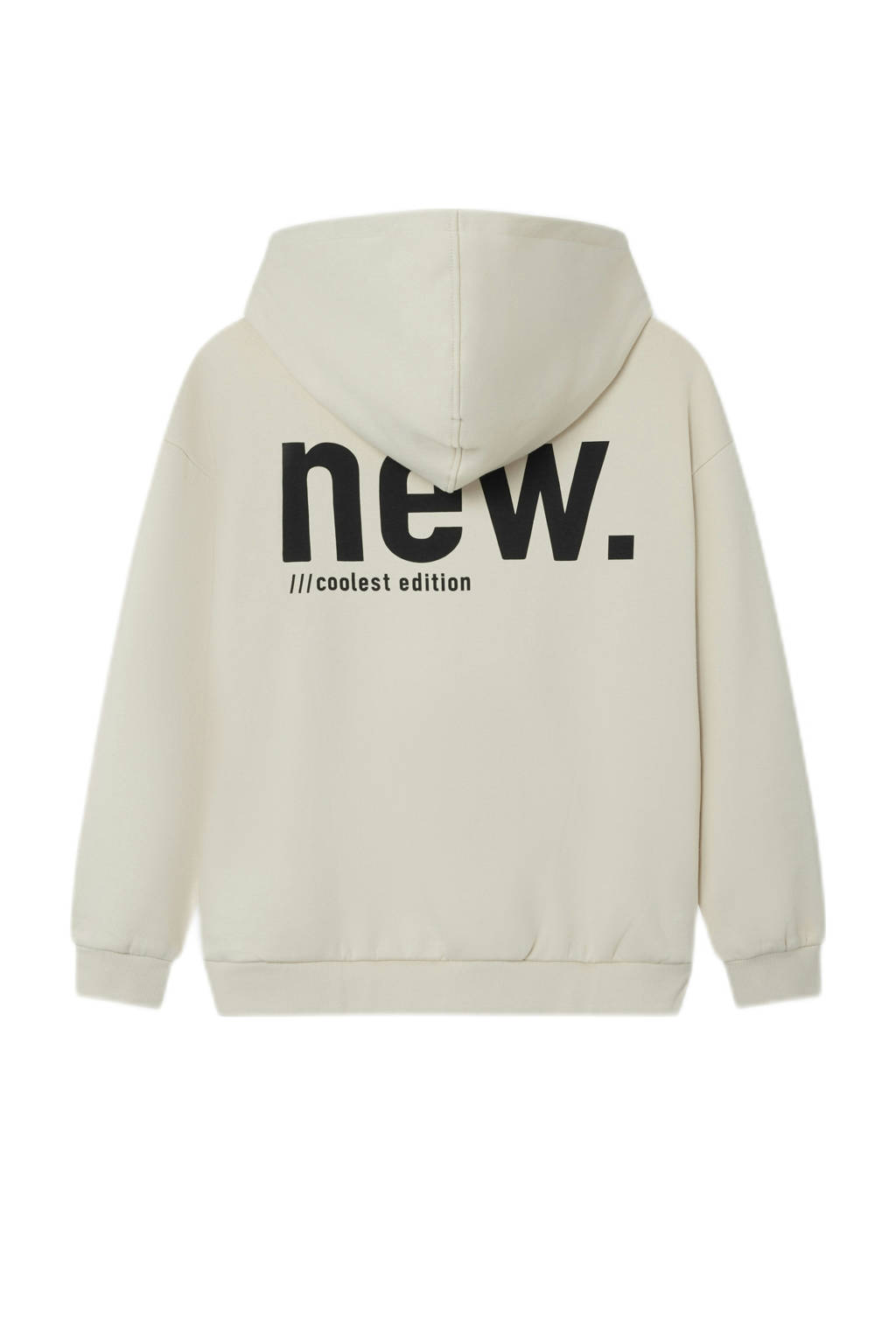 NAME IT hoodie NKMOSVILD met backprint ecru