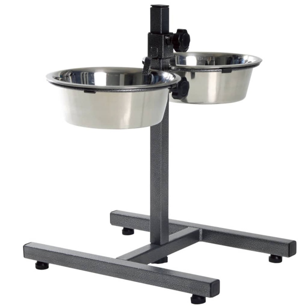 Support réglable de bol pour chiens 3,6 l 20 cm