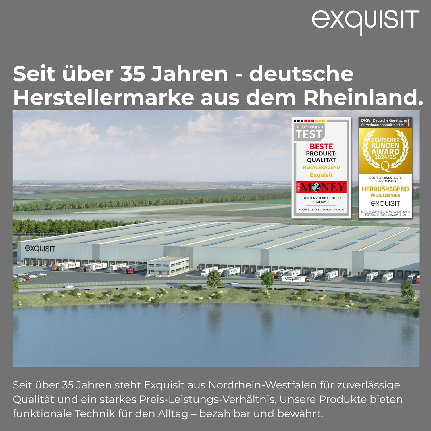 Exquisit PLUS Geschirrspüler | 9 Maßgedecke, Energieeffizienzklasse E, 49 dB(A) | schmal, kompakt, 7 Programme, Eco, Intensiv, Kurz, Extra-Trocknung, Startzeitverzögerung | GSP59309-030E silber