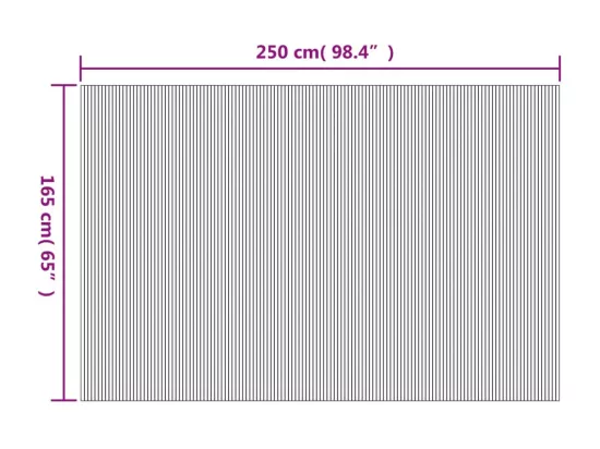 Cloison de séparation noir 165x250 cm bambou
