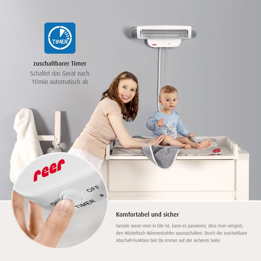 reer Heizstrahler FeelWell für Wickeltisch