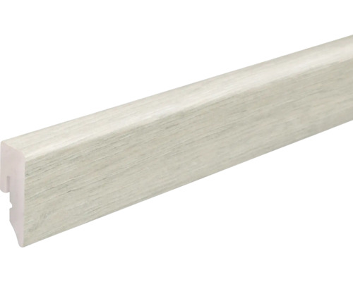 SKANDOR plint PVC KU048L eiken grijs gekalkt 15 x 38,5 x 2400 mm