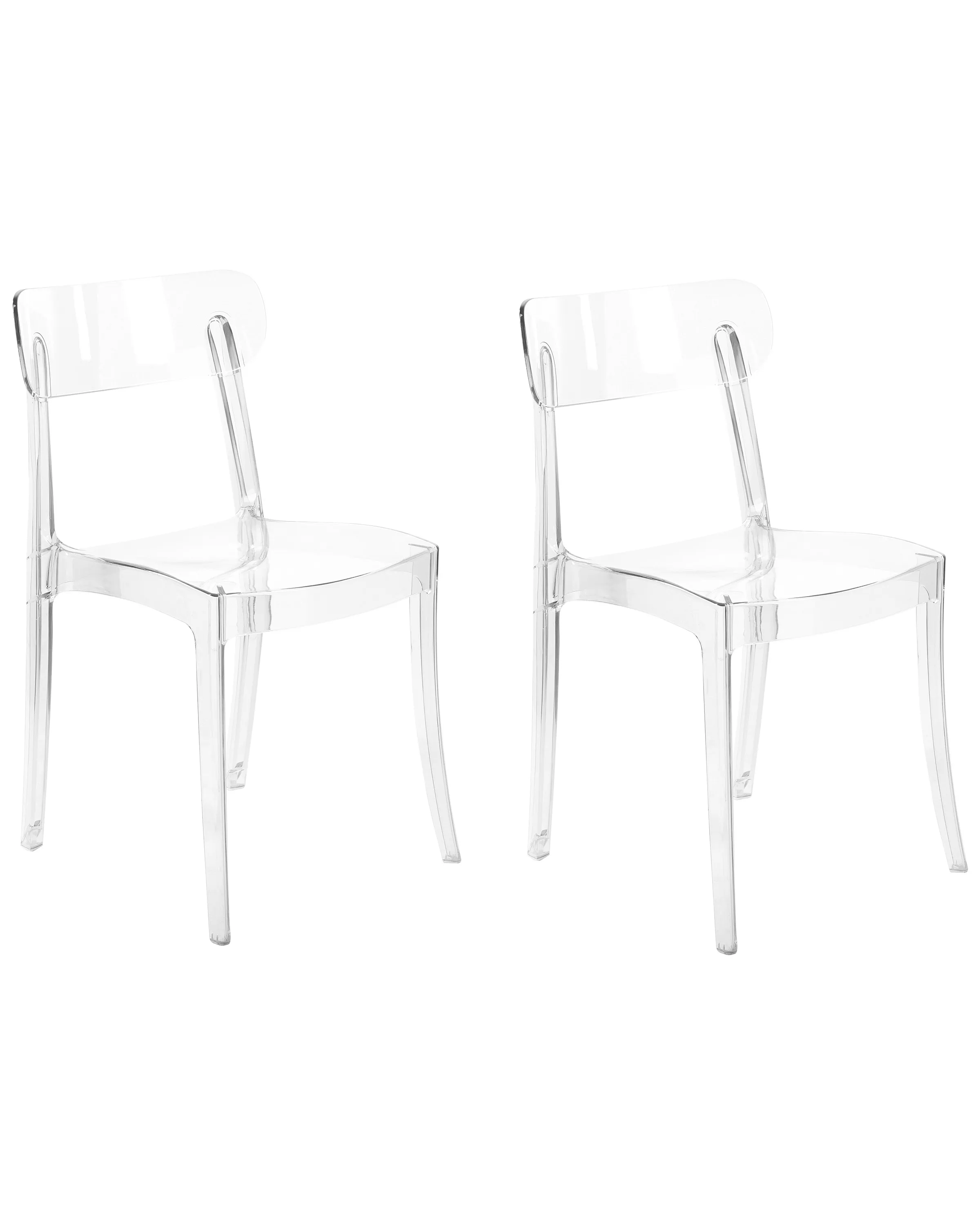 Set van 2 eetkamerstoelen COVINGTON Transparant