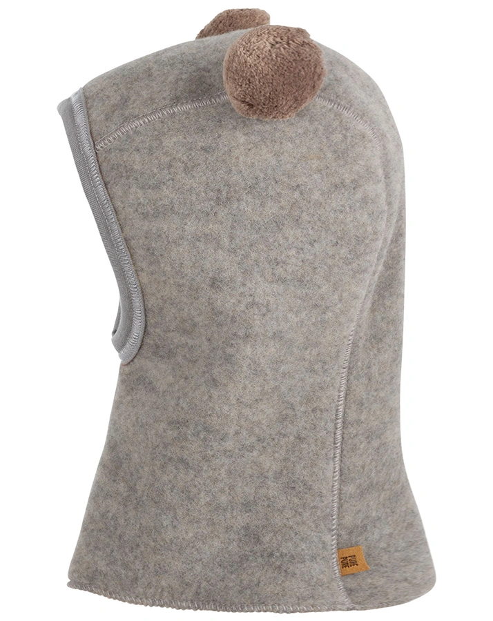 Wollfleece-Schlupfmütze 2 BOMMEL in moonrock