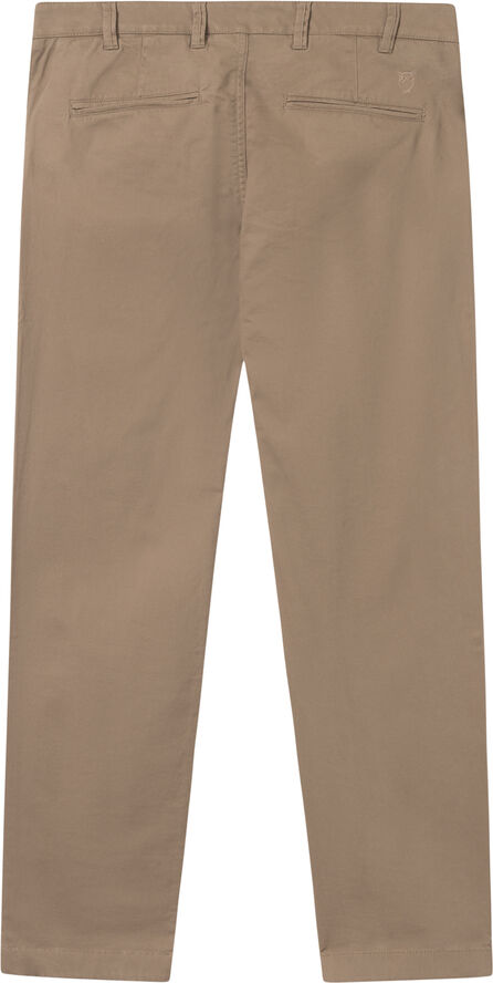 Knowledge Cotton Apparel LUCA slim twill chino pants - GOTS/Vegan Brun