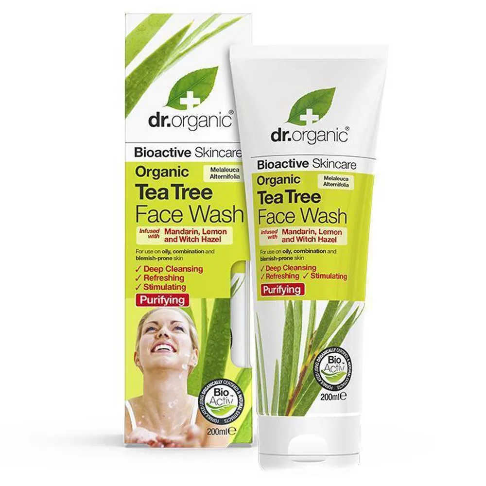 Sabonete Facial com Óleo de Melaleuca Dr. Organic 200ml