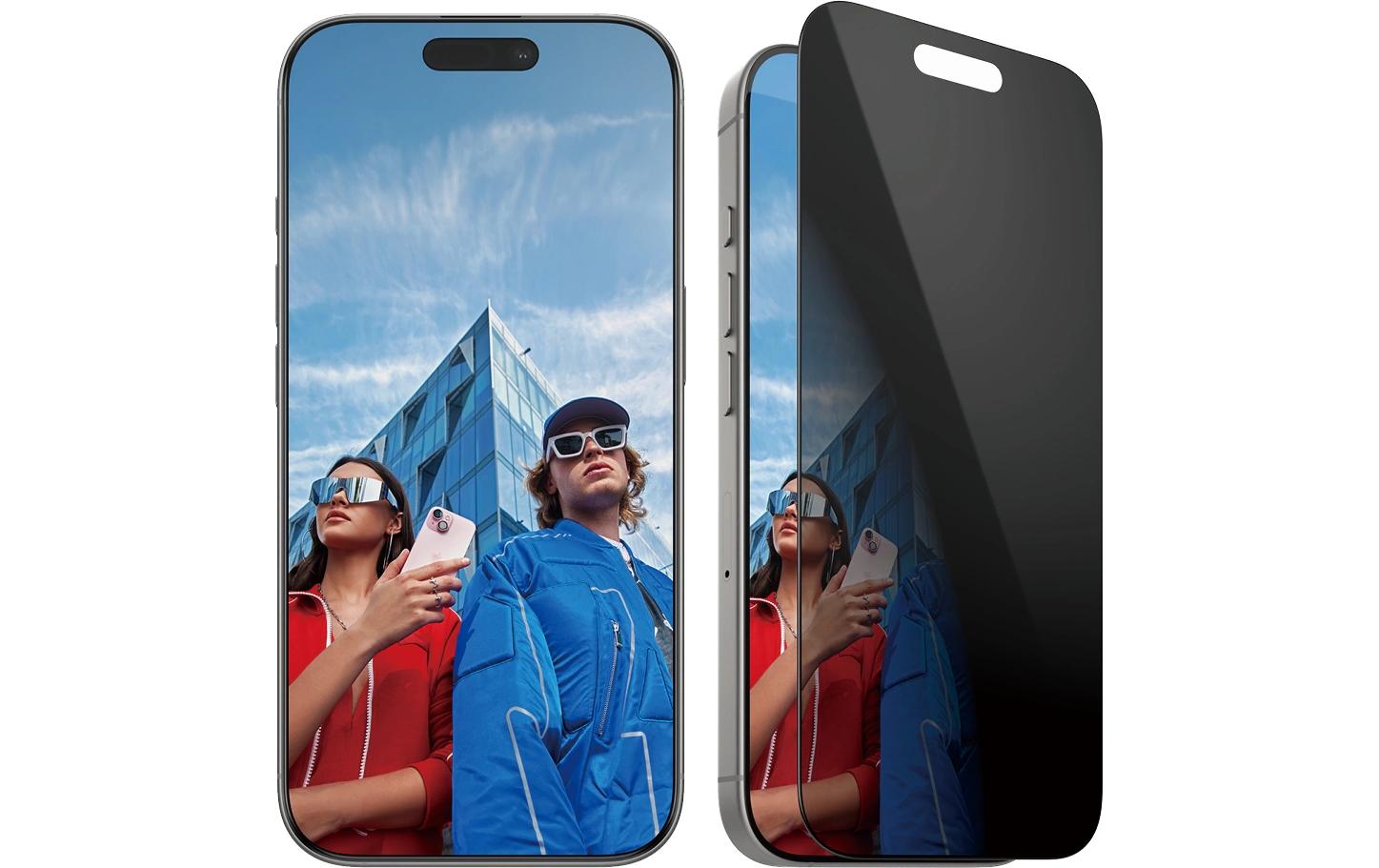 Displayschutz Ultra Wide Fit Privacy iPhone 16 ProPrivacy-Display-Schutzfolie für das Apple iPhone 16 Pro