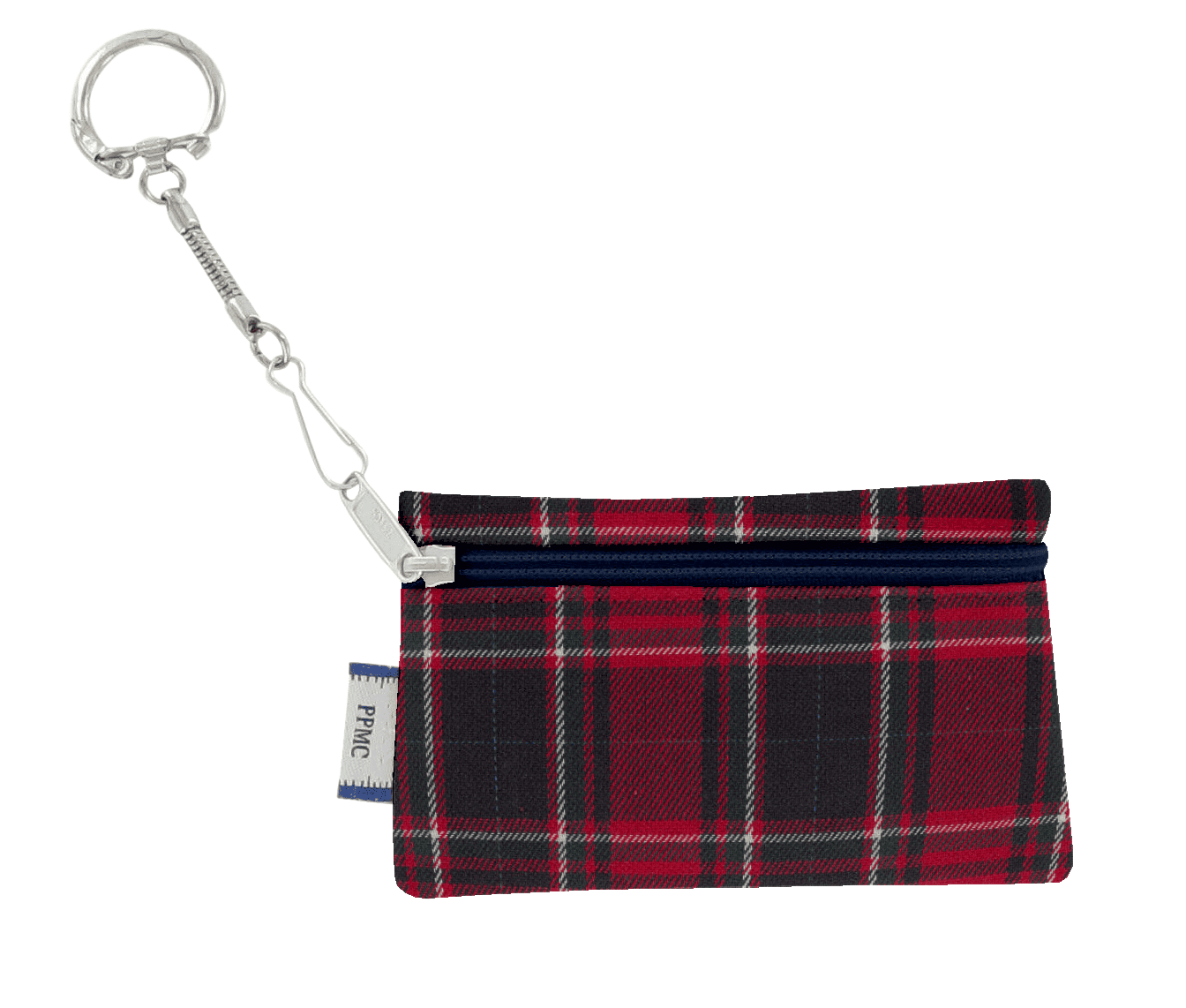 Pochette Porte-Clés Tartan Rouge