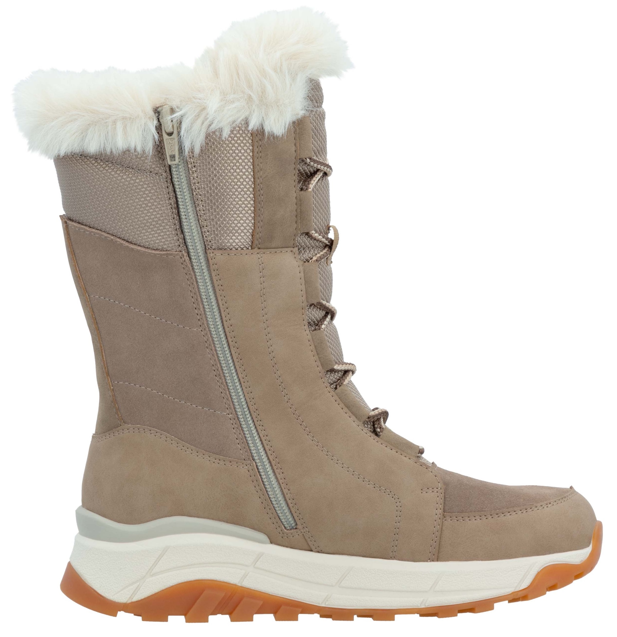 RIEKER Sport Winterboots  , Schneeboots, Winterboots mit Lammwollfutter, Fiber Grip Laufsohle
