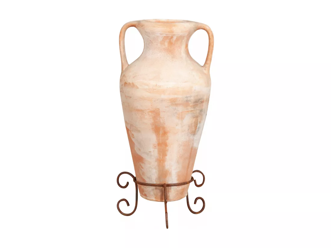 BISCOTTINI Porte-Pot – Support en Fer Solide - Support Métallique pour Plantes - Support de Plante - Jardinière - Décoratif - Extérieure - 40x40x19 cm
