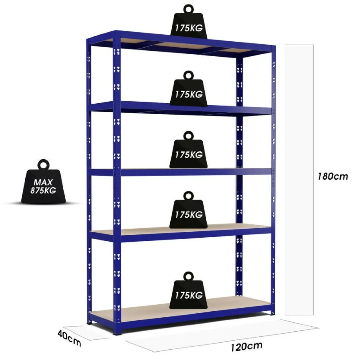 Eurospen Europsen Etagère Modulable 180x120x40 cm