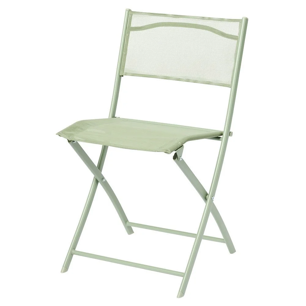 Chaise de jardin pliante London métal vert
