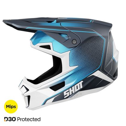 Casque cross Shot LITE - CHALLENGER 2025 - Bleu