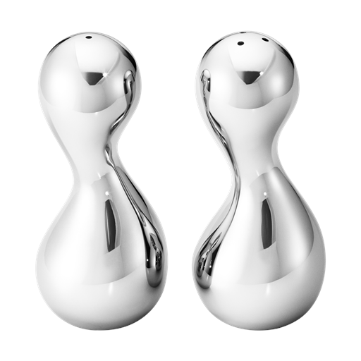 Georg Jensen Cobra Salt & Peber-Sæt, Rustfrit Stål