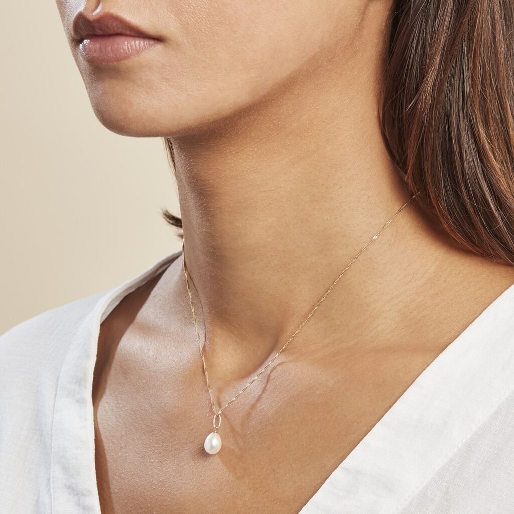 Pendentif Melody Or Jaune Perle De Culture