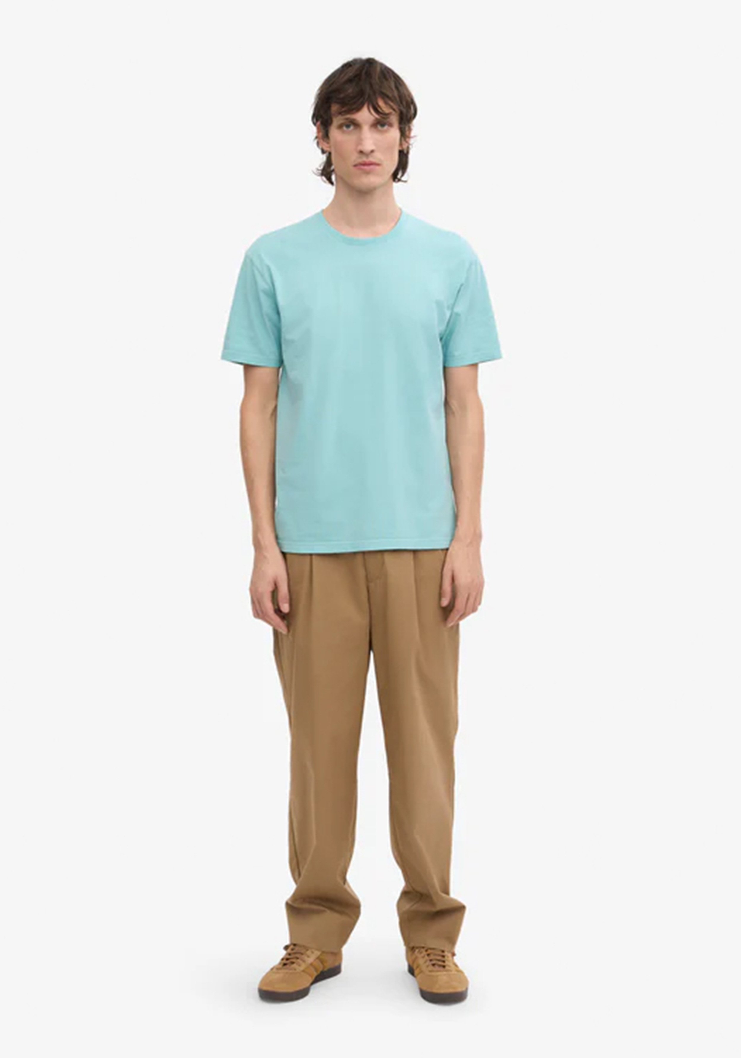Colorful Standard Herren-T-Shirt Teal Blue