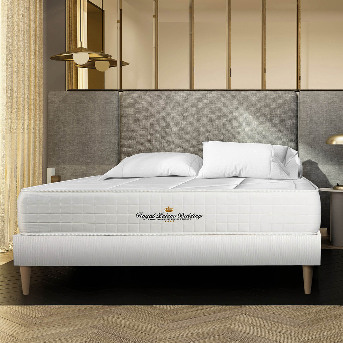 Royal Palace Bedding Pack dodo 5 pièces Windsor blanc - 200x200 cm
