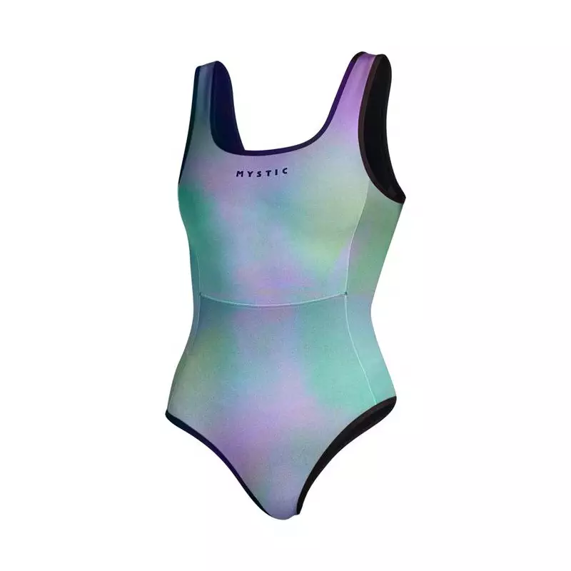 Combinaison shorty femme MYSTIC Lunar Neoprene Swimsuit 2/2mm Purple / Green