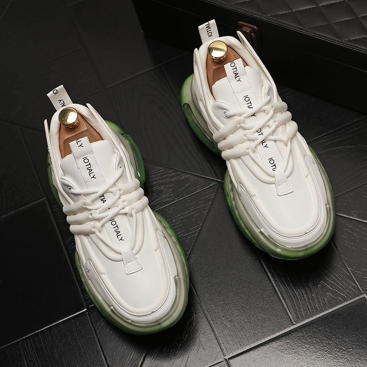 Mr Ozera - Platform Two Tone veterschoenen