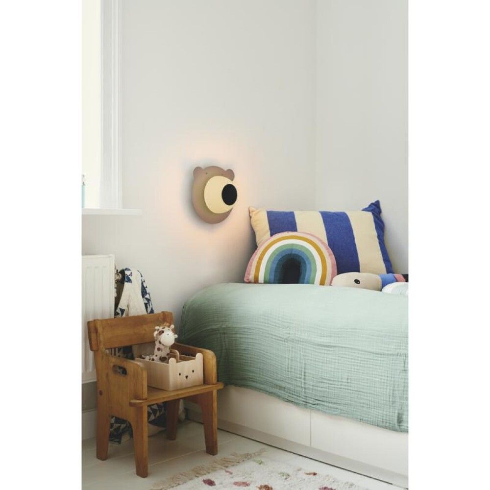 VEGGLAMPE NORDLUX BRUNA BEAR Ø16X26CM