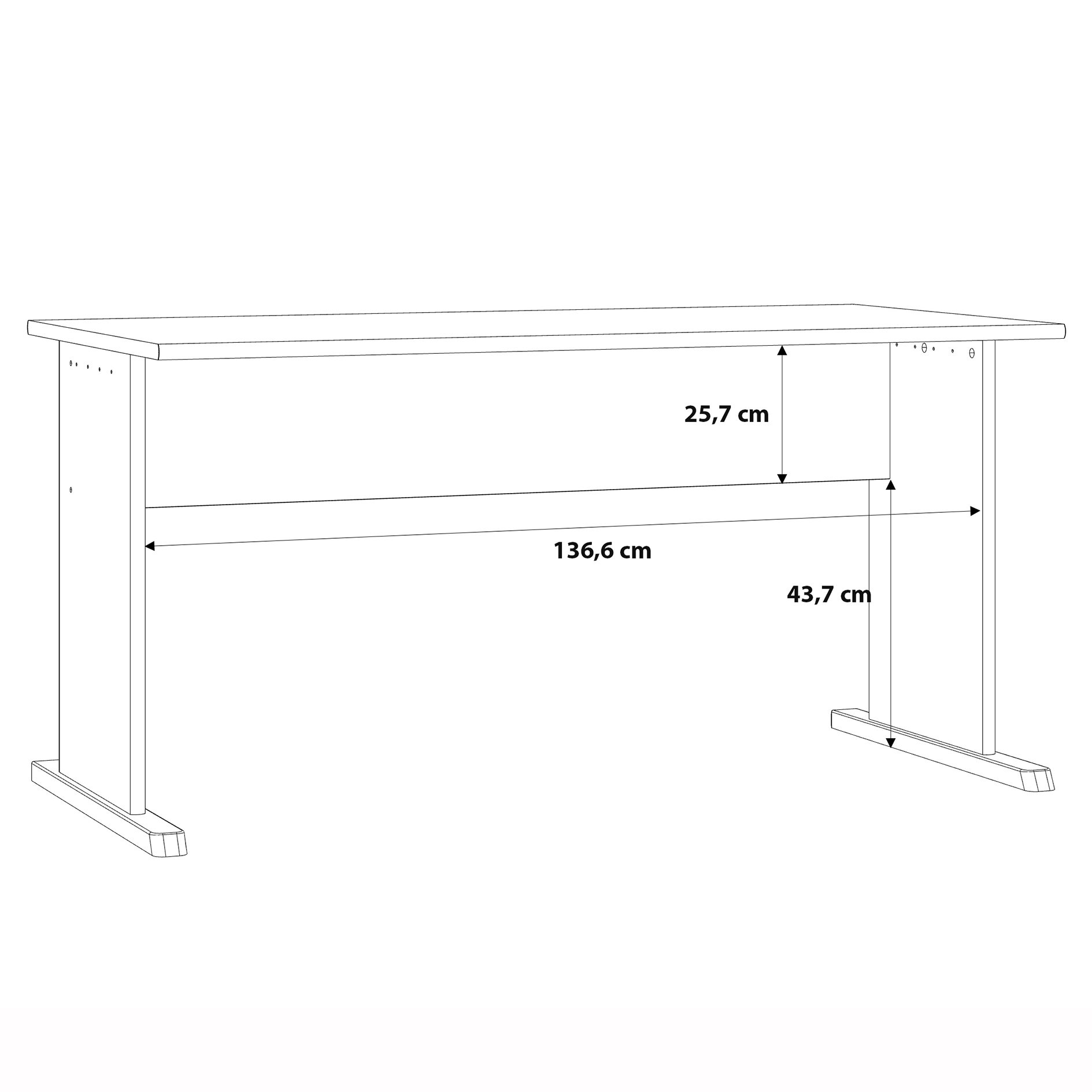 Schreibtisch - Artisan Eiche - 144 cm