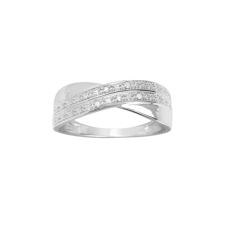 Bague Femme - Or 18 Carats - Diamant 0,03 Carats