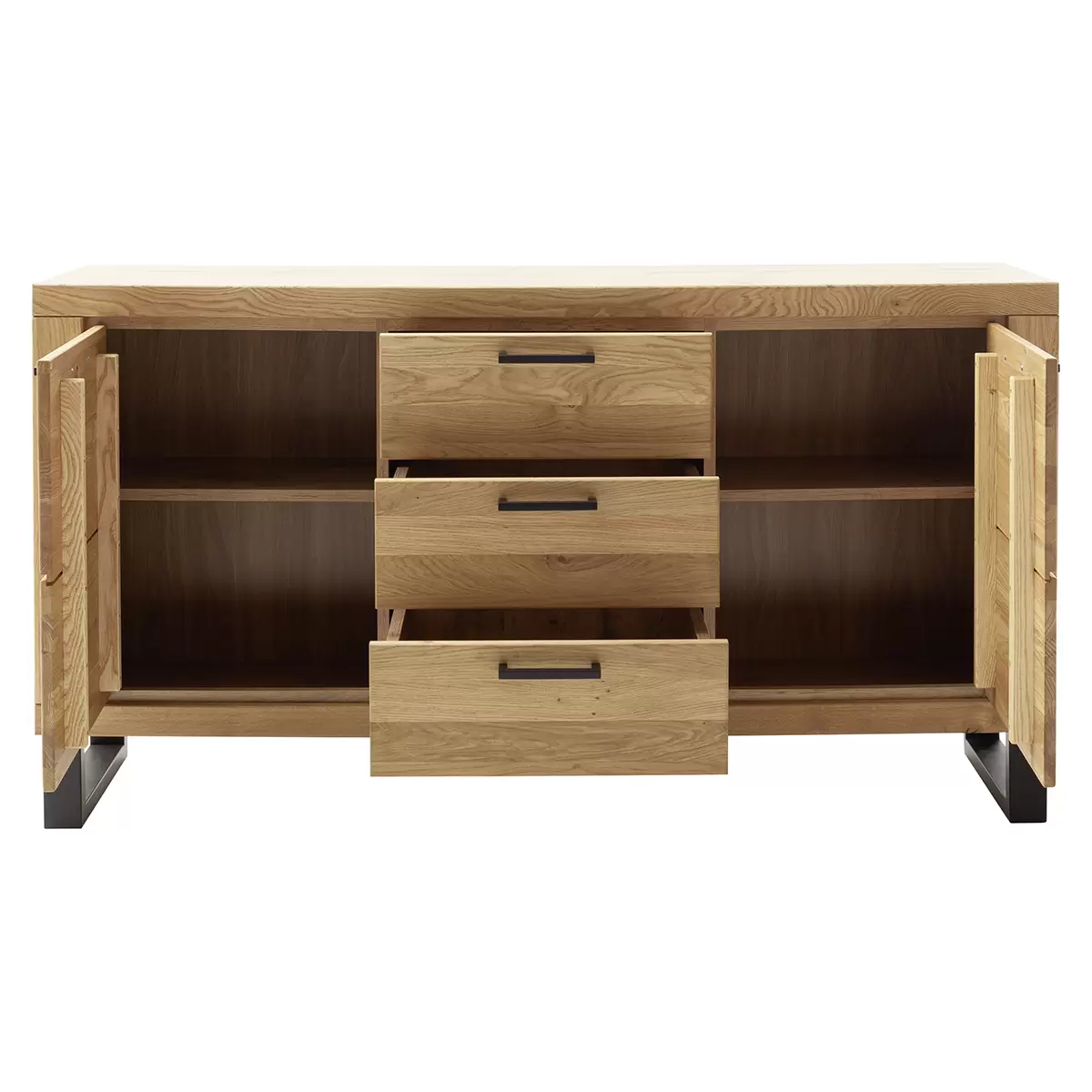 Sideboard Kambo Eiche,schwarz