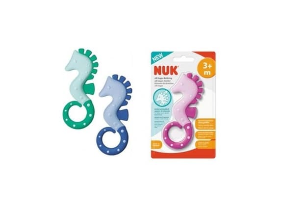 NUK Universal teether sjøhest rosa 3m+ NUK