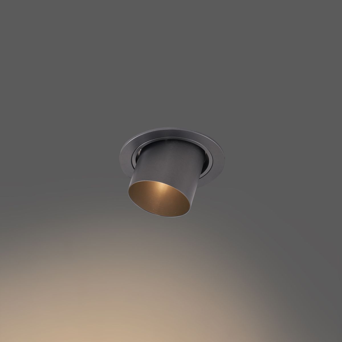 Set van 6 moderne inbouwspots gunmetal GU10 50mm rond kantelbaar - Installa