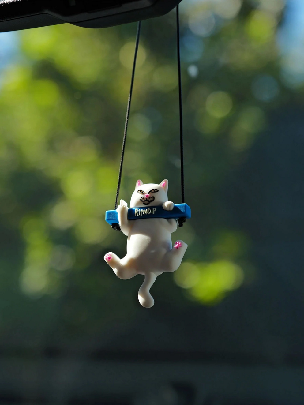 RIPNDIP Lord Nermal Car Ornament white