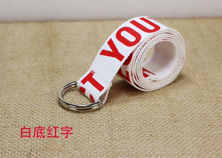Rofuka - Lettercanvas riem zonder gaten