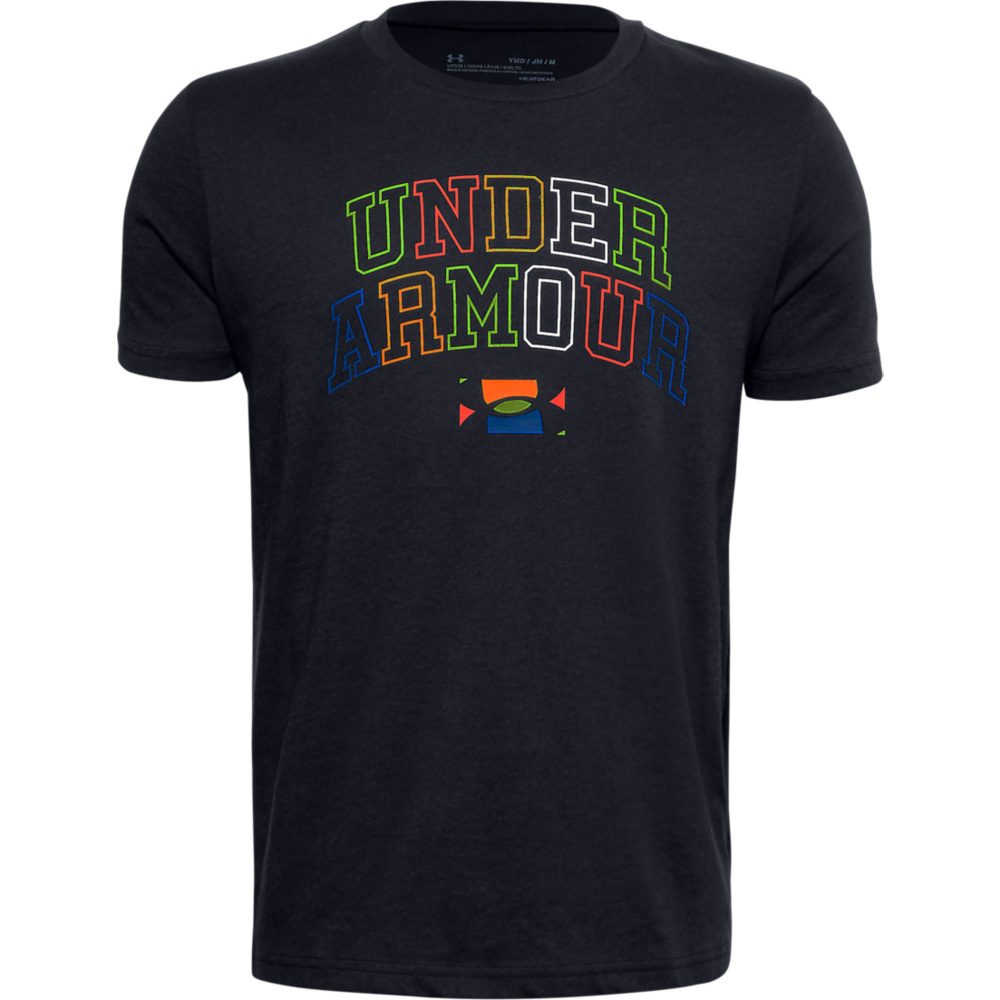 Under Armour Live Multicolor Wordmark T-Shirt Jungen schwarz