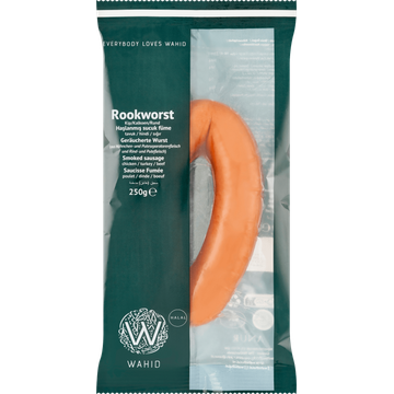 Wahid Rookworst Kip/Kalkoen/Rund 250 g