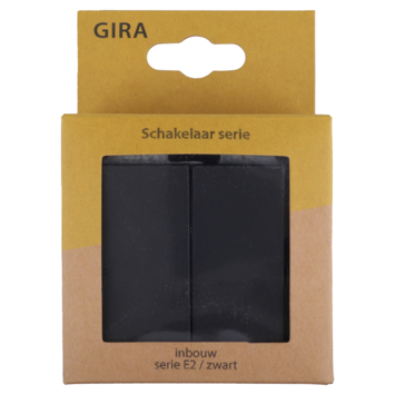 Gira E2 Inbouw Serieschakelaar Mat Zwart