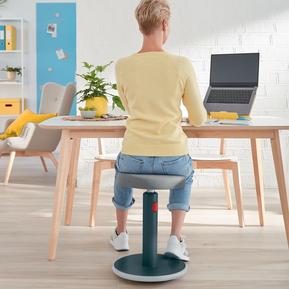 Leitz - Ergo Cozy Active sit-stand balance chair - Grey